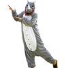 wotogold Pigiama di Rinoceronte Grigio Animale Costumi Cosplay per Adulti Unisex Grigio
