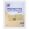 Oxford Kraft 100100022 - Buste autosigillanti, 260 x 330 mm, 90 g, confezione da 10, colore: Oro