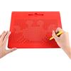 HONPHIER Tavola da Disegno Magnetica per Bambini, Tavola Magnetica Disegno con Penna, Sfera in Acciaio, per Scrivere, Tablet da Viaggio, Giocattolo Educativo (Grande, Rosso)