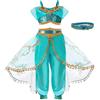 Belle & Moana Costumi da principessa per feste di compleanno, festa, divertimento, Halloween e cosplay, età 7-8 anni