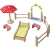 HABA Little Friends 306717 - Mobili per casa delle bambole da giardino, accessori per bambole pieghevoli dai 3 anni in su, piccolo