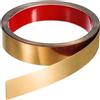 QUARKZMAN 5m x 30mm Modanatura Autoadesiva, Modanatura Adesiva in Acciaio Inox Profilato Finitura a Specchio Modanature per Pareti Soffitti Pavimenti Mobili Piastrelle Bordo, Oro Rosa
