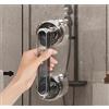 YIDELAI Grandi maniglie per porte e finestre in vetro, porte scorrevoli per bagno, armadi, armadi, ventose e maniglie senza cuciture (nero)