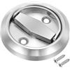 PATIKIL Maniglie per Porte Scorrevoli da Incasso Rotonda Maniglia per Porta Armadio Nascosto Rotondo in Acciaio Inossidabile 304 per Porte Cassetto, Argento