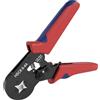 DIYGEEK Pinza Crimpatrice Capicorda, Pinza Crimpatrice per Terminali 0.25-10 mm²/AWG 23-7, Crimpatura Pinza a Quattro Lati, Ideale per Fai da Te e Riparazioni Domestiche