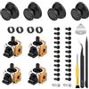 RXKFIGX 4PCS Joystick 3D per PS5, Effetto Hall, Sostituzione Ruota Sensore Analogico Thumbstick, Controller PS5, con Strumenti di Riparazione e Tappi per Bilanciere