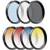 APEXEL Lente Filtro per Cellulare da 52 mm, Kit Filtri 7 in 1, 4 Filtri Graduati, CPL, ND32, Filtro a Stella, Adatto per iPhone 17/16/15... Samsung,Google Pixel, Xiaomi, ecc