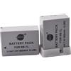 DSTE 2-Pacco Ricambio Batteria per Canon NB-7L PowerShot G10 G11 G12 SX30 IS
