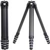 Kongeeker Treppiede Falcam TreeRoot F38 Pro in fibra di carbonio, 155 cm, blocco rapido, carico 5 kg, interfacce F22, vite 1/4, fori per tracolla per fotocamere DSLR, mirrorless e video (R140T)