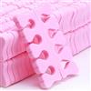 Leapiture 100 Pezzi Schiuma Separatori di Dita Spugna Divisori, Divaricatore Dita Piedi per Unghie, Adatti per Nail Art, Pedicure, Gel per Sbavature (Rosa)