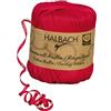 Halbach Nastro di seta a righe | larghezza 4 mm lunghezza 100 m | nastro regalo sostenibile per lottare e confezionare regali in 100% cotone | Colore: rosso