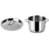 Lagostina Coperchio Every Acciaio Inox 18 10 Cm24 Pentole e Preparazione Cucina, Inossidabile, Argento, 24 cm + Pentola, Acciaio Inox, Diametro 24 cm, 7 Litri, Altezza 17,3 cm