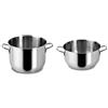 Lagostina 010715020424 Every Pentola, Acciaio Inox, Diametro 24 cm, 7 Litri, Altezza 17,3 cm & Casseruola Fonda 2 Manici Every Inox cm18 Pentole Cucina, Acciaio Inossidabile, Argento, 18 cm