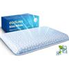 SUPA MODERN Cuscino ultra sottile per dormire, 40 x 60 cm, piatto per dormire, cuscino ortopedico piatto, altezza 2,25 pollici, cuscino in memory foam per dormire addominali e schiena