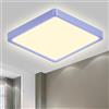 LQWELL® LED Plafoniera, 1.6CM Ultra-Sottile Quadrato Piatto IP44 Lampada da Bagno Impermeabile 18W 4000K 1700LM Moderna per Soggiorno Camera da Letto Cucina Balcone Seminterrato Ufficio, 220 * 16mm