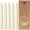 Danilovo 5 Candele Decorative Lunghe in Cera d'Api Bianca - Candele Cera d'Api Naturale a Combustione Lenta per Ogni Occasione - Profumate al Miele, per una Casa Accogliente