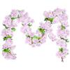 Luabue 4 Pezzi Ghirlanda di Fiori di Ciliegio 2.3m Ghirlanda di Fiori Artificiali Fiori di Seta Ghirlanda di Fiori Finti per Decorazioni Stanze Giardini Matrimoni Feste (Rosa)