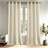 MIULEE Tende per interni Tende Trasparenti per Camera da Letto Finestra Moderne Tenda Salotto Soggiorno 2 Pannelli 140x280cm Beige Chiaro