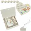 Regalami.shop 6 calamite con scatola nastrino bigliettino e portaconfetti Bomboniera Piccolo Principe per Battesimo, Comunione, Party, Regalo (6 calamite)