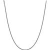 U7 Catenina Donna Nera Acciaio Inossidabile Sottile 1,4mm 61cm