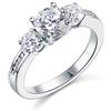 Gold Gala Anello Donna Trilogy in Argento 925 Rodiato con Zirconi Bianchi a Taglio Diamante (12)