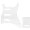 Musiclily Pro 11 Fori ST Battipenna e Piastra Posteriore Set per Chitarra Elettrica Squier Sonic Strat SSS, Trasparente