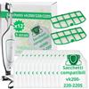 NAMAI - Set di 12 Sacchetti Folletto VK200 e VK220s + 2 Filtro Folletto VK200, Compatibili e Sicuri, Ricambi Folletto, Sacchetti Aspirapolvere Folletto (12 Sacchetti + 2 Filtri)