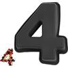 YXHZVON Stampo Torta Numero 4, Stampi per Torte Digitali in Silicone, Grande Stampo per 3D Torta, Stampi con Forme Particolari per Compleanno Matrimonio Feste
