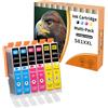 Starlet24 6x 581XL Cartucce Compatibili con Canon CLI-581 Ciano 581 Magenta 581 Giallo per Pixma TR8550 TR8500 TS6350a TS705a TS6350 TS8350 TS8250 TS6150 TS9550