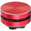 ASHATA Altoparlante Bluetooth a Conduzione Ossea - Vero Altoparlante Senza Fili, Altoparlante Stereo Portatile, Basso Stereo, con Ventosa (Rosso)