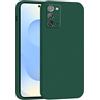 Mixroom - Cover Custodia Case per Samsung Galaxy Note 20 Protezione Fotocamera in Silicone TPU Morbido Opaco Bordi Piatti Colore Verde Foglia