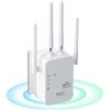 Ziyonix Ripetitore WiFi Potente per Casa, 1200Mbps Dual Band 2.4G/5G Estensore WIFI 5G Extender Potente per Casa Amplificatore Extender con 4 Antenne per l'estensione Segnale WiFi in Ufficio e Casa