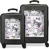 Sanrio Kuromi Dream Close - Set di valigie fisse, 7,54 kg, 7,54 kg, in ABS, 7,54 kg, 89 lex, allungabile, bagaglio a mano