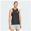adidas Uomo Adi365Breeze Running Tank Shirt, Black, S