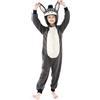 Sincere Party Fleece Natale Natività in costume da tutina d'asino per ragazzi e ragazze, costume da asino per bambini XL(10-12)