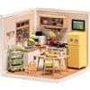 Rolife Kit per casa in miniatura Super Creator Mini House Building Kit Model House espandibile Super Word (Happy Meals Kitchen)