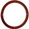 Generico Guarnizione Anteriore Aspiratore Fumi 14808005 | Ø162/174 mm Gomma Siliconica AT Rossa | Fissaggio 4 Fori | Per Stufe Deville e Compatibili | Ricambio Originale
