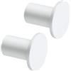 SAYAYO Ganci Accappatoio Bagno Ganci Appendiabiti, Appendi Strofinacci Cucina Gancio da Parete Appendi Accappatoio Bagno Grande Gancio in Acciaio Inox Bianco, Capacità Carico 15 kg, 2 Pezzi, 45MM