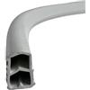 Dichtungshelden Schluss mit Zugluft im H Guarnizione telaio in acciaio, colore: bianco, guarnizione per porta pieghevole aiuta contro correnti d'aria, rumore e polvere, altezza guarnizione 16 mm, larghezza guarnizione 12 mm, lunghezza 5