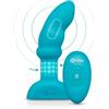 b-Vibe Spina P-Spot con telecomando - Massaggiatore prostatico vibrante e rotante, 6 velocità, 7 modalità di riming, telecomando wireless, silicone sicuro per il corpo