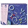 Janod - 11 Gioielli fosforescenti da Creare - 8 Braccialetti + 2 Anelli + 1 Collana + 500 Perline - Brillano al Buio - Kit Creativo per Bambini - dai 6 Anni in su