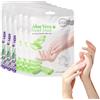 Crsetmyth Maschere per Mani All'aloe Vera E Lavanda - Guanti Idratanti E Nutrienti per Mani Secche, Screpolate E Disidratate - 6 Pezzi Con Estratti Naturali