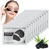 Uheltosly 48 Pezzi Pulizia Maschera Occhi, Patch Occhiaie e Borse, Idratazione Patch, Migliora la Pelle degli Occhi, Cure Quotidiane, Morbido e Delicato, Per uomini e donne (Carbone di bambù)