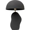 Kare Design lampada da tavola Nube, nero, 48 cm, forma organica, stile scandinavo, per comodino, scrivania, decorazione soggiorno, stanza da letto, lampadina non inclusa
