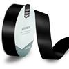 Vaessen Creative Nastro di Raso Nero - Nastro Colorati 20 m x 25 mm per il Fai-da-te - Decorazioni Matrimonio - per Regali e Segnalibri