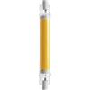 Eglo R7S - Lampadina ad asta a LED dimmerabile con illuminazione a 360°, 8 W (equivalente a 75 W), 806 lumen, colore luce: bianco caldo, 2700k, diametro 1,6 cm, lunghezza 11,8 cm