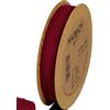 Halbach Seidenbänder Teddy tessuto decorativo | Larghezza: 20 mm Lunghezza: 10 m | Nastro in pelliccia sintetica per fai da te e cucito, colore: rosso vinaccia