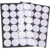 cyclingcolors Tondini Adesivi Tondo Adesivo Tondo Punti Autoadesivi Gancio Anello Nastro Puntini per Decorazioni da Parete Foto Oggetti Fai da te Artigianato 24 coppie 25mm, bianco