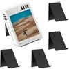 JSUOEO 5 supporti per libri in acrilico, colore nero, 13 x 11,5 x 10 cm