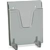 Acrimet Portadocumenti a Tasca Design Verticale Display per Brochure (per Uso a Muro o su Piano) (Supporti Removibili Inclusi) (Formato Lettera) (Colore Fumo)